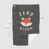 Funny Zerfox Mit Monogramm Golfhandtuch (Insitu)