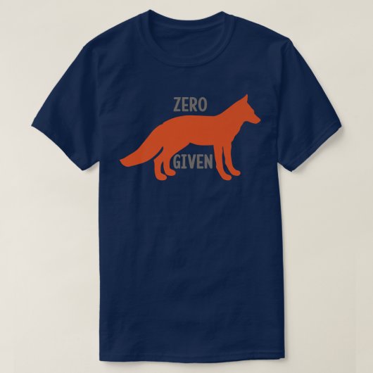 Funny Zero Fox verabreicht Puppe für Fox- oder Tie T-Shirt (Design vorne)