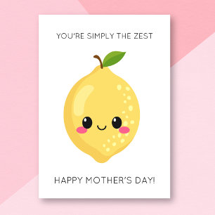 Funny Zest Lemon Mutter Tageskarte Karte