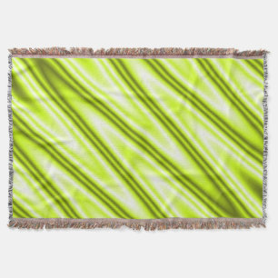 Funny ZigZag Waves Hellgrün + Ihre Idee Decke