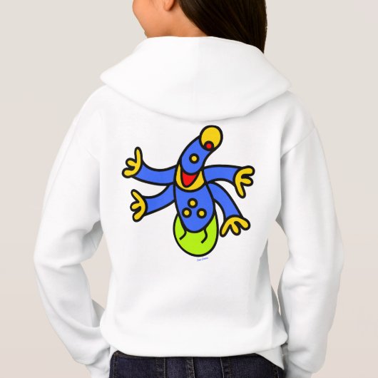 funny zip hoodies by jangocreation (Rückseite)