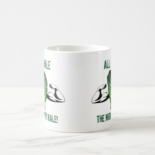 Funny Zitat All Hale die Mighty Kale Kaffeetasse (Mittel)