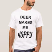 Funny Zitat BIER MACHT MIR HOFFNUNG T-Shirt (Vorderseite)