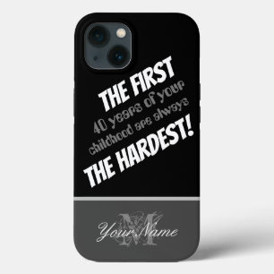 Funny Zitat: Die ersten 40 Jahre deiner Kindheit Case-Mate iPhone Hülle