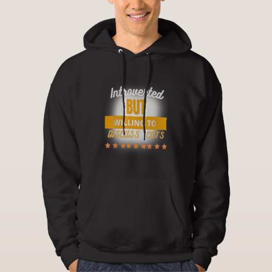 Funny Zitat eingeführt, aber willens zu diskutiere Hoodie (Vorderseite)