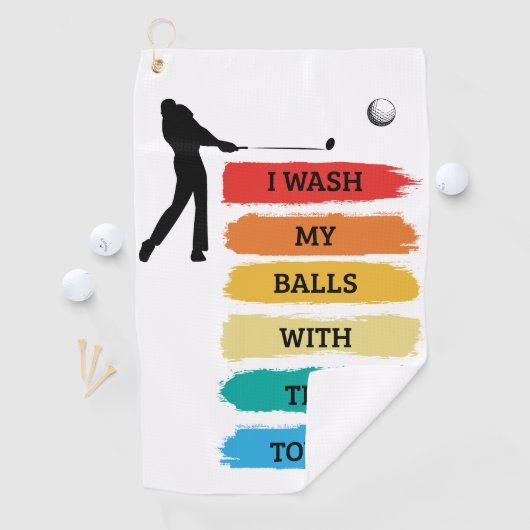Funny Zitat farbiges Design Golf Handtuch (Insitu)