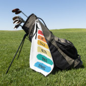 Funny Zitat farbiges Design Golf Handtuch (Gras)