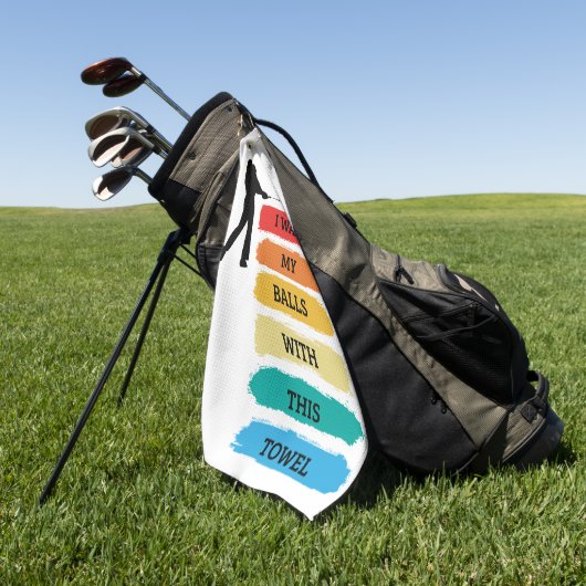 Funny Zitat farbiges Design Golf Handtuch (Gras)