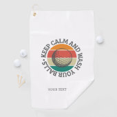 Funny Zitat farbiges Logo - Golfhandtuch (Insitu)