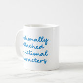 Funny Zitat für Buchliebhaber Blauer Text Kaffeetasse (Vorderseite Links)