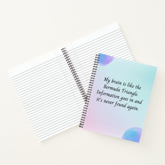 Funny Zitat für vergessene Leute Sketchbook/ Notizblock (Innenseite)