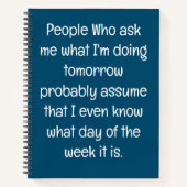 Funny Zitat für vergessene Menschen zu tun, um Spi Notizblock (Vorderseite)