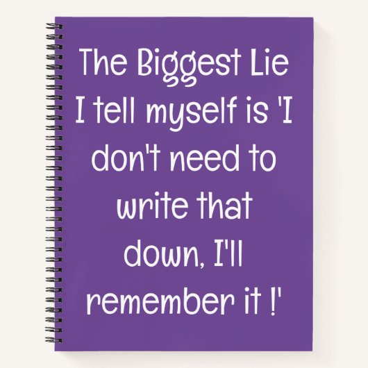 Funny Zitat für vergessene Menschen zu tun, um Spi Notizblock (Vorderseite)