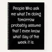 Funny Zitat für vergessene Menschen zu tun, um Spi Notizblock (Vorderseite)