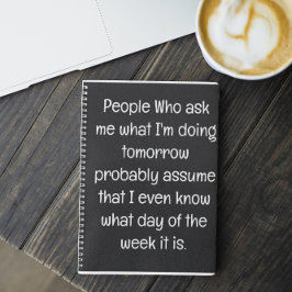 Funny Zitat für vergessene Menschen zu tun, um Spi Notizblock