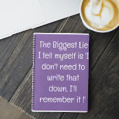 Funny Zitat für vergessene Menschen zu tun, um Spi Notizblock