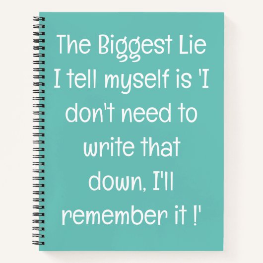 Funny Zitat für vergessene Menschen zu tun, um Spi Notizblock (Vorderseite)