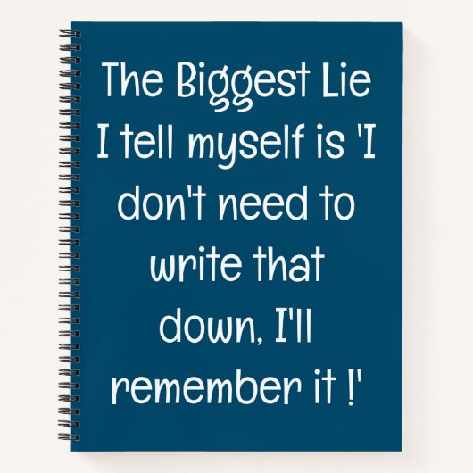 Funny Zitat für vergessene Menschen zu tun, um Spi Notizblock (Vorderseite)