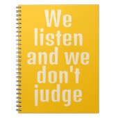 Funny Zitat gelbes Notizheft Notizblock (Vorderseite)