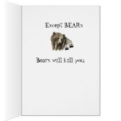Funny Zitat Grizzly Bär Tötet euch Spaß (Innen (Rechts))