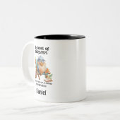 Funny Zitat Grumpy Bird My Level of Sarcasm Zweifarbige Tasse (Vorderseite Links)