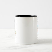 Funny Zitat Grumpy Bird My Level of Sarcasm Zweifarbige Tasse (Mittel)