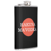 Funny Zitat Hakuna Ma'Vodka Trinken Parody Flachmann (Rechts)