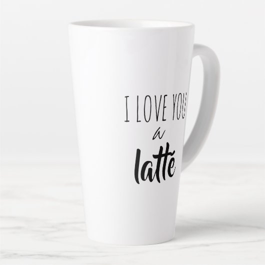 Funny Zitat I Liebe Sie eine Latta Milchtasse (Rechte Ecke)