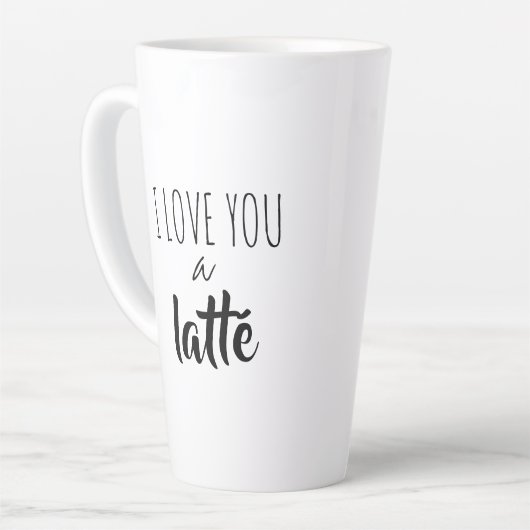 Funny Zitat I Liebe Sie eine Latta Milchtasse (Linke Ecke)