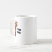 Funny Zitat Jesus Meme sah ich, dass Christlich Kaffeetasse (Vorderseite Links)