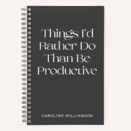 Funny Zitat Lazy Aufschieben Personalisiert Notizblock