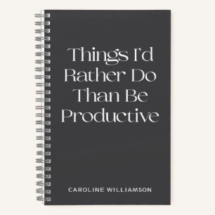 Funny Zitat Lazy Aufschieben Personalisiert Notizblock