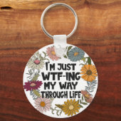 Funny Zitat Leben Redewendungen Mama Vater Parenth Schlüsselanhänger (Rückseite)