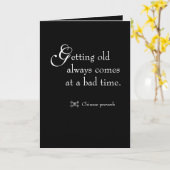 Funny Zitat Milestone Geburtstag Karte (Gelbe Blume)