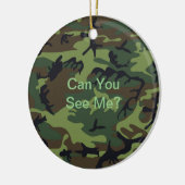 Funny Zitat Military Green Camouflage Keramik Ornament (Links)