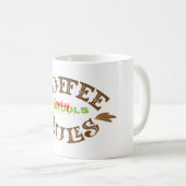 Funny Zitat " Montag Drools, Kaffee Rules" Kaffeetasse (VorderseiteRechts)