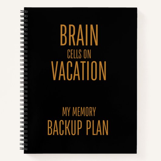Funny Zitat My Memory Backup Notebook Notizblock (Vorderseite)