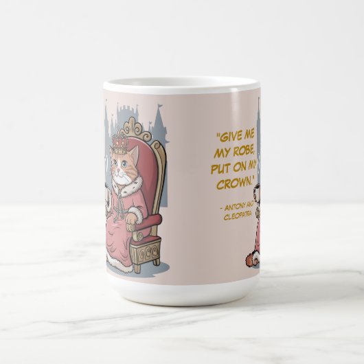 Funny Zitat Niedlich Cat Modern Shakespeare Kaffeetasse (Mittel)