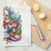 Funny Zitat Niedlich Chicken Koch Kochen Geschirrtuch (Viertel Falte)