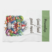 Funny Zitat Niedlich Chicken Koch Kochen Geschirrtuch (Horizontal)