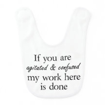 Funny Zitat niedliche Babybibs Witz Geschenke