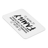 Funny Zitat Normal Family Magnet (Rechte Seite)
