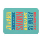 Funny Zitat Normal Family Magnet (Horizontal)