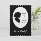 Funny Zitat "Over Hill" Geburtstags Custom Einladu Einladung (Stehend Vorderseite)