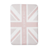 Funny Zitat Pink Union Jack Flag Bath Mat Badematte (Vorderseite Vertikal)