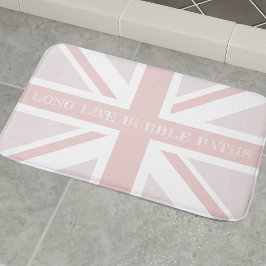 Funny Zitat Pink Union Jack Flag Bath Mat Badematte