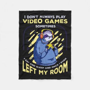 Funny Zitat Slog Video Games Funny Retro Fleecedecke