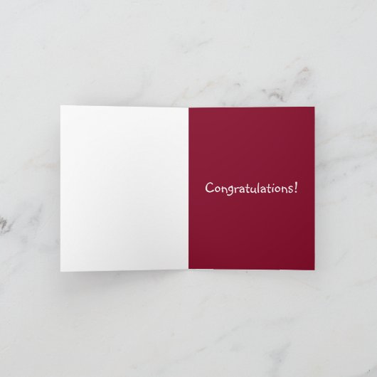 Funny Zitat Smart Grad Herzlichen Glückwunsch Absc Karte (Innenseite)