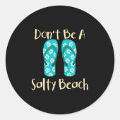 Funny Zitat Sommerferien Urlaub Vacay Mode Beach S Runder Aufkleber (Vorderseite)