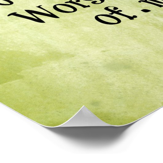 Funny Zitat über das Normal Poster (Ecke)